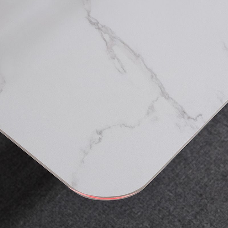 Modern 1/4/5/7 Pieces Dining Set White Rectangle Sintered Stone Dining Table Set Clearhalo 'Dining Room Sets' 'Dining Tables & Seating' 'dining_room_set' 'furn' 'furn_dining_room_set' 'Furniture' 'furniture_dining_room_set' 'Kitchen & Dining Furniture' 'kitchen&dining_furn' 'kitchen' 1200x1200_2e08c0c1-dc90-4e03-8fb0-c0cf30344d1b