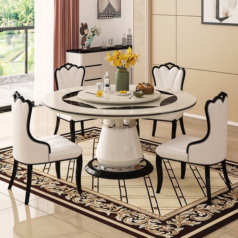 Pedestal Casual Comedor Cocina Muebles para el hogar Mesa de cena redonda