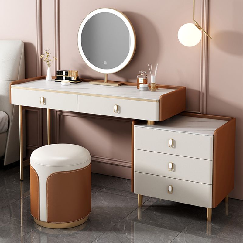 15 "brede glamour make-up ijdelheid houten kaptafel met lade