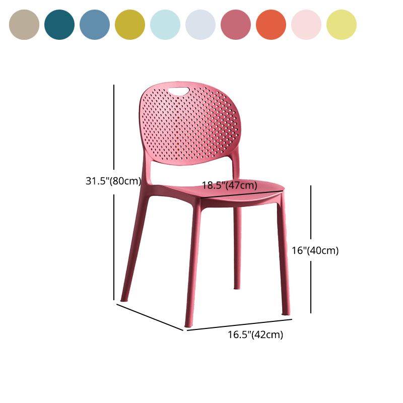 Modern Stackable Chairs Dining Armless Chair with Plastic Legs for Kitchen Clearhalo ' kitchen&dining_furn' 'Dining Chairs' 'Dining Tables & Seating' 'dining_chair' 'furn' 'furn_dining_chair' 'Furniture' 'furniture_dining_chair' 'Kitchen & Dining Furniture' 'kitchen' 1200x1200_2e0be15d-7e4c-47f4-9e85-e4956756b655