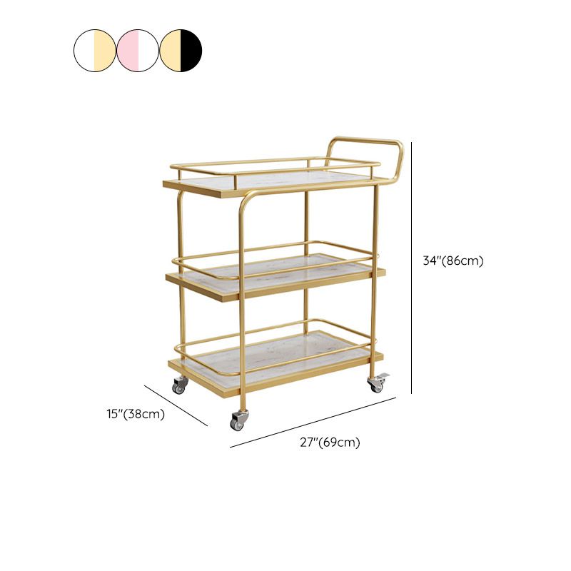 Modern Open Storage Prep Table Rectangular Rolling Kitchen Trolley Clearhalo 'furn' 'furn_kitchen_islands_carts' 'Furniture' 'Kitchen & Dining Furniture' 'Kitchen Islands & Carts' 'kitchen_islands_carts' 1200x1200_2e0c06f9-a6e4-4a07-adde-6c9460515929