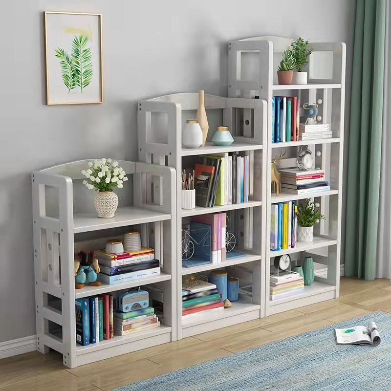 Modern Open Back Standard Bookshelf Wooden Bookcase with Shelves for Study Room Clearhalo 'Bookcases' 'furn' 'furn_bookcases' 'Furniture' 'Office Furniture' 1200x1200_2e0c2b4f-0f7d-4401-a976-6985b7ae221d