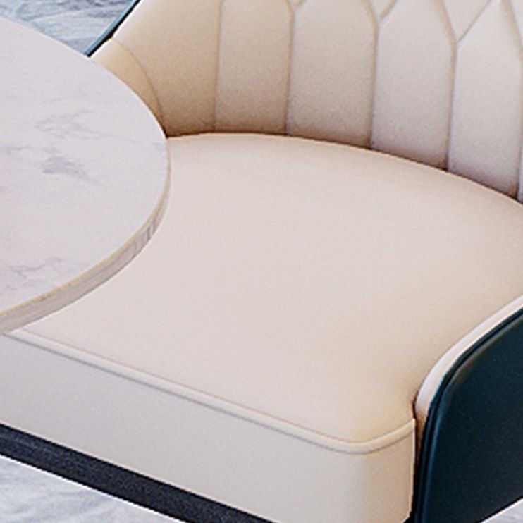 Set da tavolo Dinette in stile glam 1/2/5 pezzi set da pranzo rotondo per casa