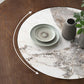 Ash Wood Round Dining Table Brown Convertible Pedestal Room Kitchen Table