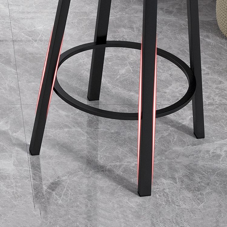 Contemporary Footrest Backless Barstool Matte Finish Iron Stool Clearhalo 'Bar Furniture' 'Bar Stools' 'bar_stools' 'furn' 'furn_bar_stools' 'Furniture' 'furniture_bar_stools' 'Kitchen & Dining Furniture' 1200x1200_2e0fdcc8-c29a-4d8b-9882-904c579e6daa