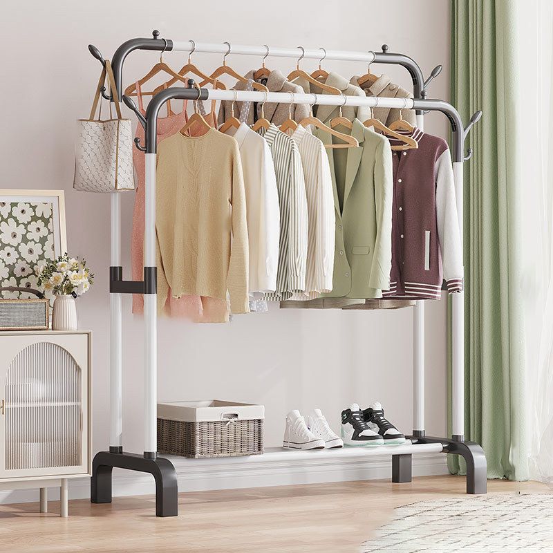 Contemporary Metal Coat Rack Storage Shelving Coat Rack with Coat Hooks Clearhalo 'Entry & Mudroom Furniture' 'furn' 'furn_hall_tree_coat_racks' 'Furniture' 'Hall Trees & Coat Racks' 'hall_tree_coat_racks' 1200x1200_2e1037c2-572b-45d5-93bd-0e57da688c6d