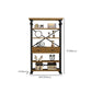 Open Back Standard Bookcase Industrial Wooden Bookshelf with Drawers