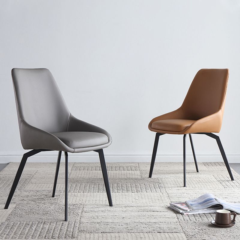 Contemporary Dining Chair Dining Arm Side Chairs for Kitchen with Metal Legs Clearhalo 'Dining Chairs' 'Dining Tables & Seating' 'dining_chair' 'furn' 'furn_dining_chair' 'Furniture' 'Kitchen & Dining Furniture' 1200x1200_2e125010-db11-48ab-a7f3-24c19ac5feb2