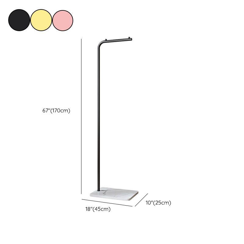 Modern Hall Tree Color sólido 4 ganchos de abrigo Pastilla de capa de metal para dormitorio