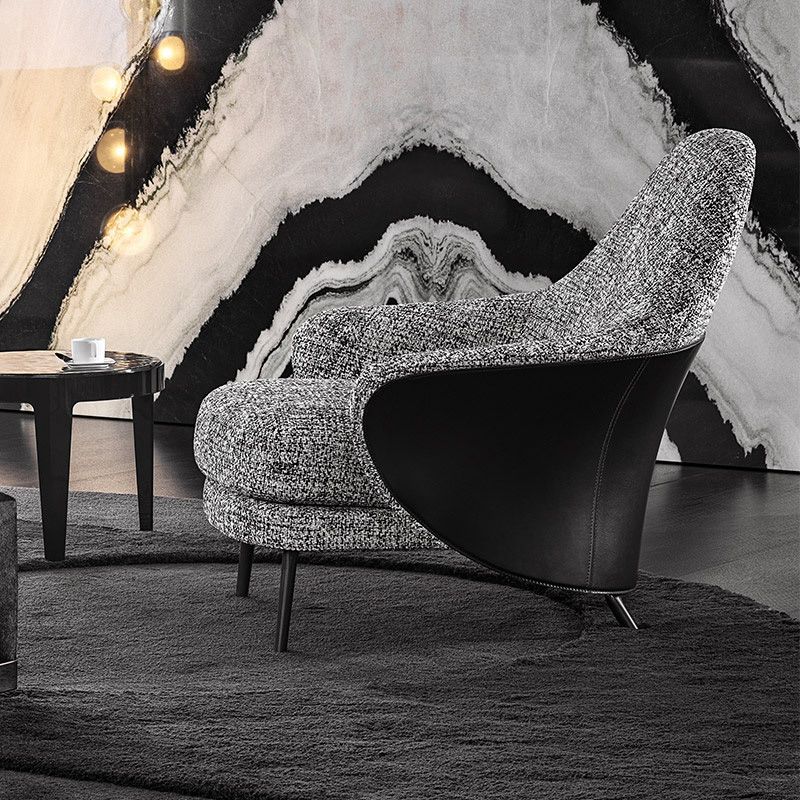 Basic Four Legs Lounge Chair Contemporary Solid Color Accent Armchair Clearhalo 'Accent Chairs' 'accent_chairs' 'Chairs & Seating' 'furn' 'furn_accent_chairs' 'Furniture' 'Living Room Furniture' 1200x1200_2e138ad4-c714-44cc-86bf-e2de6d96096d