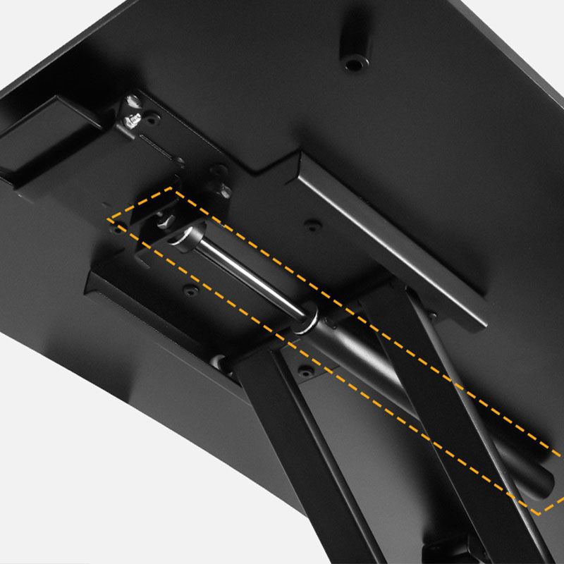 Wooden Folding Standing Office Desk Converter Rectangular Shaped in Black/White/Silver Clearhalo 'furn' 'furn_office_desk' 'Furniture' 'Office Desks' 'Office Furniture' 'office_desk' 1200x1200_2e13b431-12ed-412f-9ae0-a60bf958e77e