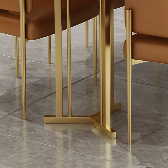 Glam Style 1/2/5 Pieces Dinette Set Rectangle Dinette Table with Dining Chair Clearhalo 'Dining Room Sets' 'Dining Tables & Seating' 'dining_room_set' 'furn' 'furn_dining_room_set' 'Furniture' 'furniture_dining_room_set' 'Kitchen & Dining Furniture' 'kitchen&dining_furn' 'kitchen' 1200x1200_2e1424d1-d687-46e3-b0ff-5c861d99435f