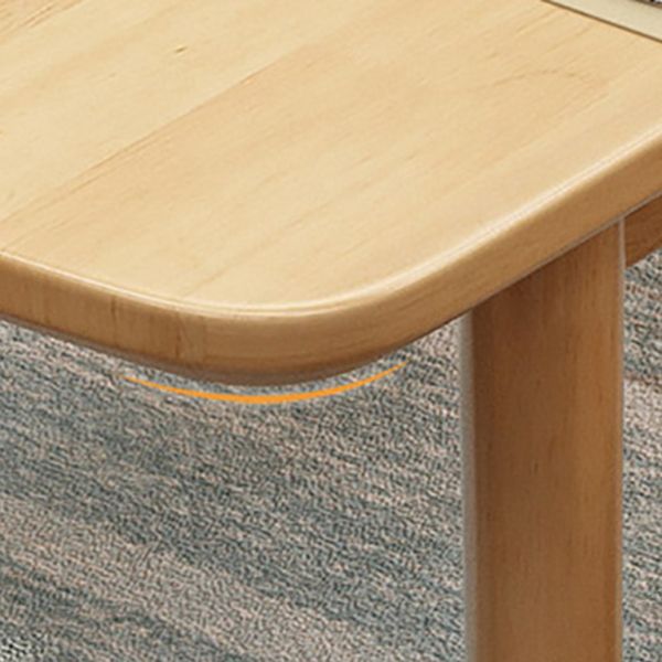 Modern Rectangle Solid Wood Table Standard Height Dining Table with 4 Legs Clearhalo 'Dining Tables & Seating' 'Dining Tables' 'dining_table' 'furn' 'furn_dining_table' 'Furniture' 'Kitchen & Dining Furniture' 1200x1200_2e146692-e091-4b0c-b163-a4367fe6c3b5