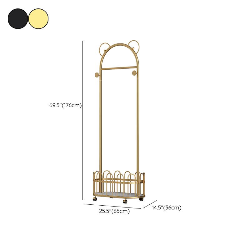 Magnifique étagère à manteau en métal.