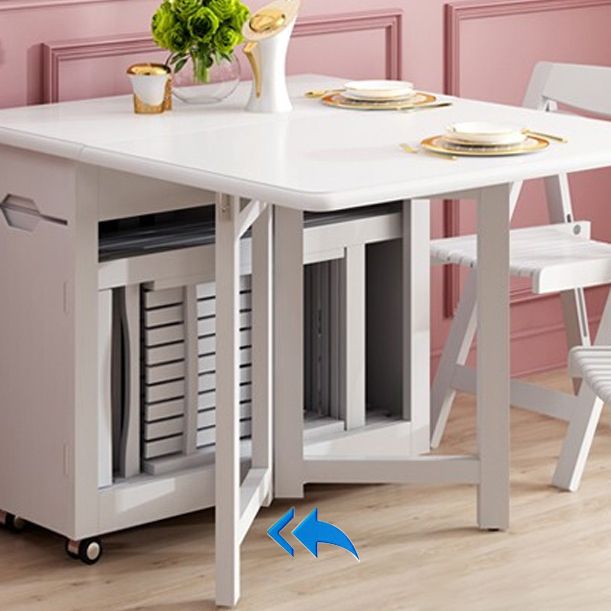 Rectangle Shape Table Contemporary Folding Dining Room Collection for Home Clearhalo 'Dining Tables & Seating' 'Dining Tables' 'dining_table' 'furn' 'furn_dining_table' 'Furniture' 'furniture_dining_table' 'Kitchen & Dining Furniture' 'kitchen' 'kitchen_dining_table' 1200x1200_2e15c2ee-4021-4b92-80cb-ed5eab110ead