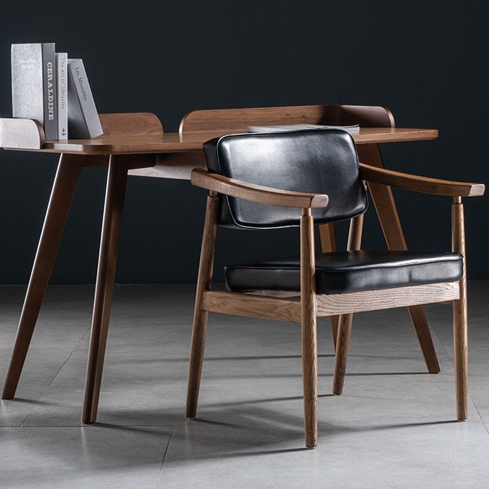 Traditional Style Dining Chairs Kitchen Arm Side Chairs with Wooden Legs Clearhalo ' kitchen&dining_furn' 'Dining Chairs' 'Dining Tables & Seating' 'dining_chair' 'furn' 'furn_dining_chair' 'Furniture' 'furniture_dining_chair' 'Kitchen & Dining Furniture' 'kitchen' 1200x1200_2e17f356-e224-4351-af91-9822230d6ee6