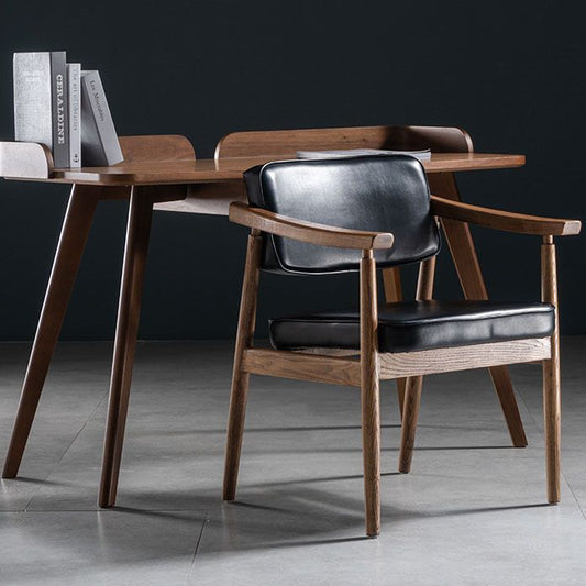 Traditional Style Dining Chairs Kitchen Arm Side Chairs with Wooden Legs Clearhalo ' kitchen&dining_furn' 'Dining Chairs' 'Dining Tables & Seating' 'dining_chair' 'furn' 'furn_dining_chair' 'Furniture' 'furniture_dining_chair' 'Kitchen & Dining Furniture' 'kitchen' 1200x1200_2e17f356-e224-4351-af91-9822230d6ee6