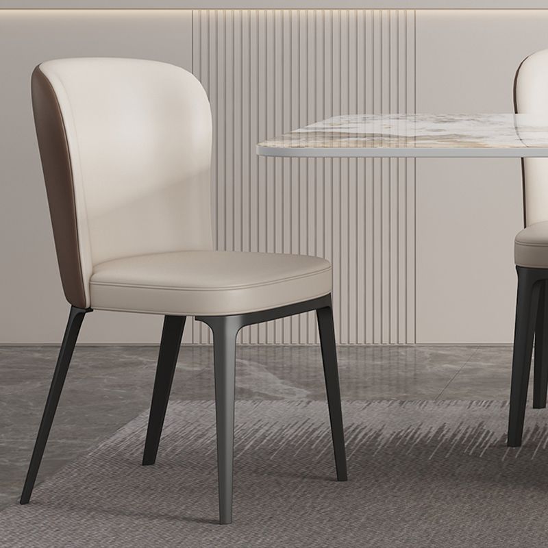 Modern 1/2/5/6 Pieces Dining Set Sintered Stone Dining Table Set with Leather Chairs Clearhalo 'Dining Room Sets' 'Dining Tables & Seating' 'dining_room_set' 'furn' 'furn_dining_room_set' 'Furniture' 'furniture_dining_room_set' 'Kitchen & Dining Furniture' 'kitchen&dining_furn' 'kitchen' 1200x1200_2e1826c4-1997-4d9d-afd3-eadbc129f73b