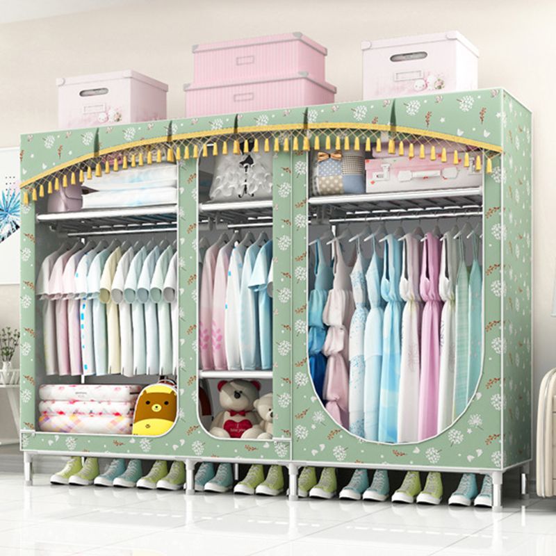 Placard de garde-robe à 3 portes de style contemporain avec jambes