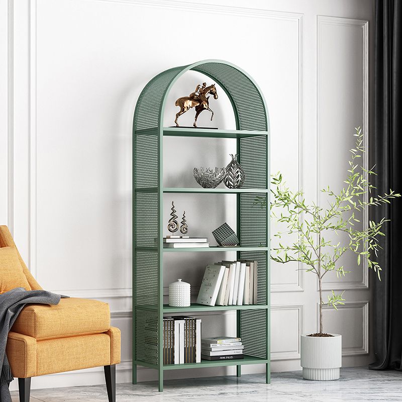 Metal Scandinavian Bookcase Standard Open Back Bookshelf with Shelves