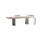 Rectangle Wood Color Dining Table Pine Solid Wood Table Luxury with Double Pedestal Clearhalo ' dining_table' 'Dining Tables & Seating' 'Dining Tables' 'furn' 'furn_dining_table' 'Furniture' 'furniture_dining_table' 'Kitchen & Dining Furniture' 'kitchen&dining_furn' 'kitchen' 'kitchen_dining_table' 1200x1200_2e1b4714-eb8e-44ba-8734-cd8e4944e6d5