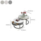 Slate Round Frame Coffee Table Modern Nesting Coffee Table Set with Drawer Clearhalo 'Coffee & Accent Tables' 'Coffee Tables' 'coffee_tables' 'furn' 'furn_coffee_tables' 'Furniture' 'Living Room Furniture' 1200x1200_2e2058c2-748e-417a-a16b-99c4394e58e4