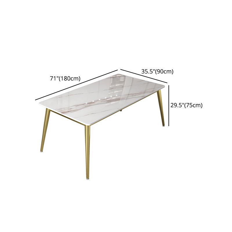 Glam Sintered Stone Dining Table Set 1/4/5/7 Pieces Dining Set Clearhalo 'Dining Room Sets' 'Dining Tables & Seating' 'dining_room_set' 'furn' 'furn_dining_room_set' 'Furniture' 'furniture_dining_room_set' 'Kitchen & Dining Furniture' 1200x1200_2e20c039-5028-43ad-ada9-20a921425be9