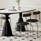 Contemporary Dining Room Dinner Table Oval Double Pedestal Dining Table