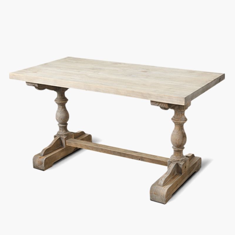 Solid Wood Dining Table Modern Rectangular Table with Trestle Base Clearhalo 'Dining Tables & Seating' 'Dining Tables' 'dining_table' 'furn' 'furn_dining_table' 'Furniture' 'furniture_dining_table' 'Kitchen & Dining Furniture' 'kitchen' 'kitchen_dining_table' 1200x1200_2e226819-4c8b-4d71-9b0f-bedb0f4d7258