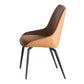 Contemporary Style Dining Chair Armless Chairs with Metal Legs for Home