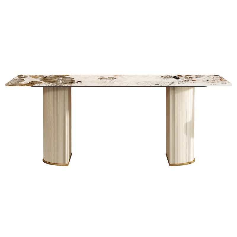 Designer Style Sintered Stone Top Dining Set 1/4/5/7 Pieces Dining Room Table Set Clearhalo 'Dining Room Sets' 'Dining Tables & Seating' 'dining_room_set' 'furn' 'furn_dining_room_set' 'Furniture' 'furniture_dining_room_set' 'Kitchen & Dining Furniture' 1200x1200_2e23cf23-cdc9-4f78-a87d-878d13d55edb