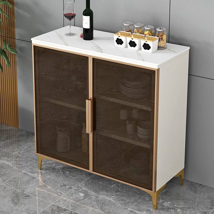 Sideboard di sala da pranzo in pietra moderna con porte per soggiorno