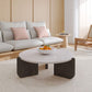 13"H eigentijdse salontafel 3 poten ronde koffiecocktailtafel