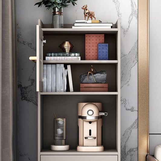 Scheda laterale in stile moderno deposito aperto con armadi di vetro per sala da pranzo in cucina