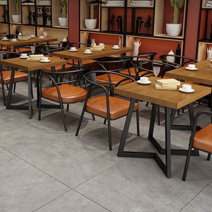 Industrial Metal Dining Table Furniture 1/2/3/5 Pieces Home Table and Chair Set Clearhalo 'Dining Room Sets' 'Dining Tables & Seating' 'dining_room_set' 'furn' 'furn_dining_room_set' 'Furniture' 'Kitchen & Dining Furniture' 1200x1200_2e2578e3-0dea-483e-bb38-6cb6b94e0bd8