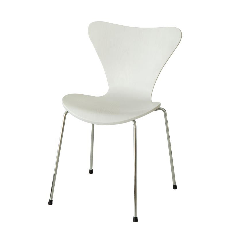 Sedia da pranzo in legno sedia da pranzo industriale con zampe d'argento