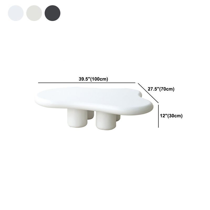 Scandinavian 4 Legs Coffee Table Solid Wood Geometric Cocktail Table Clearhalo 'Coffee & Accent Tables' 'Coffee Tables' 'coffee_tables' 'furn' 'furn_coffee_tables' 'Furniture' 'Living Room Furniture' 1200x1200_2e26fb4f-b22c-4a51-9f88-276996feb940
