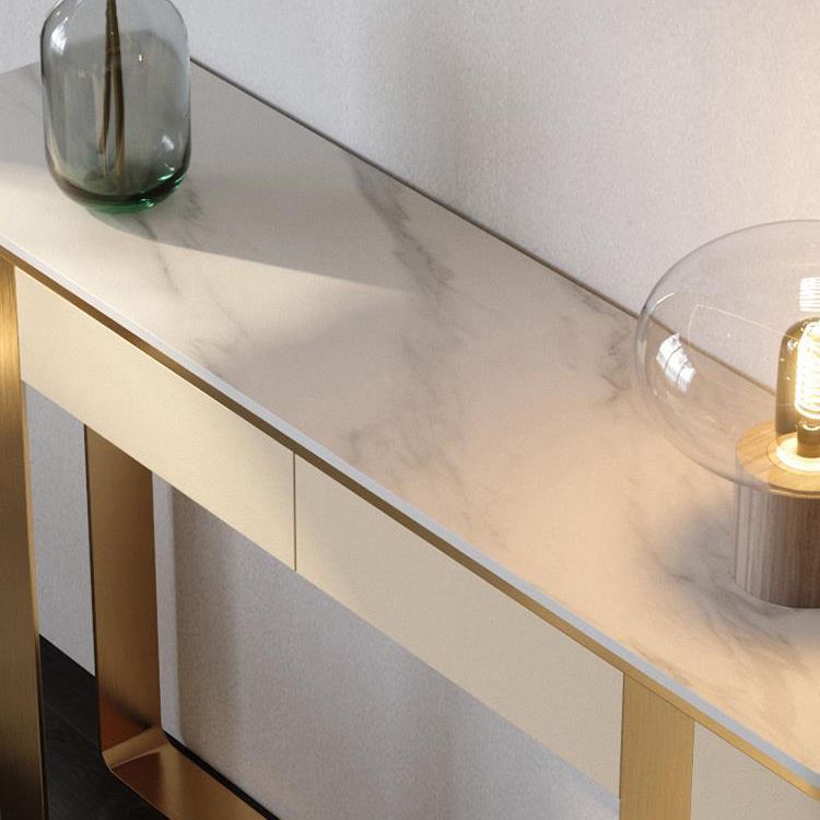 Mesa de acento de consola Glam Glam Table de sofá de la consola Half Moon para Hall para Hall