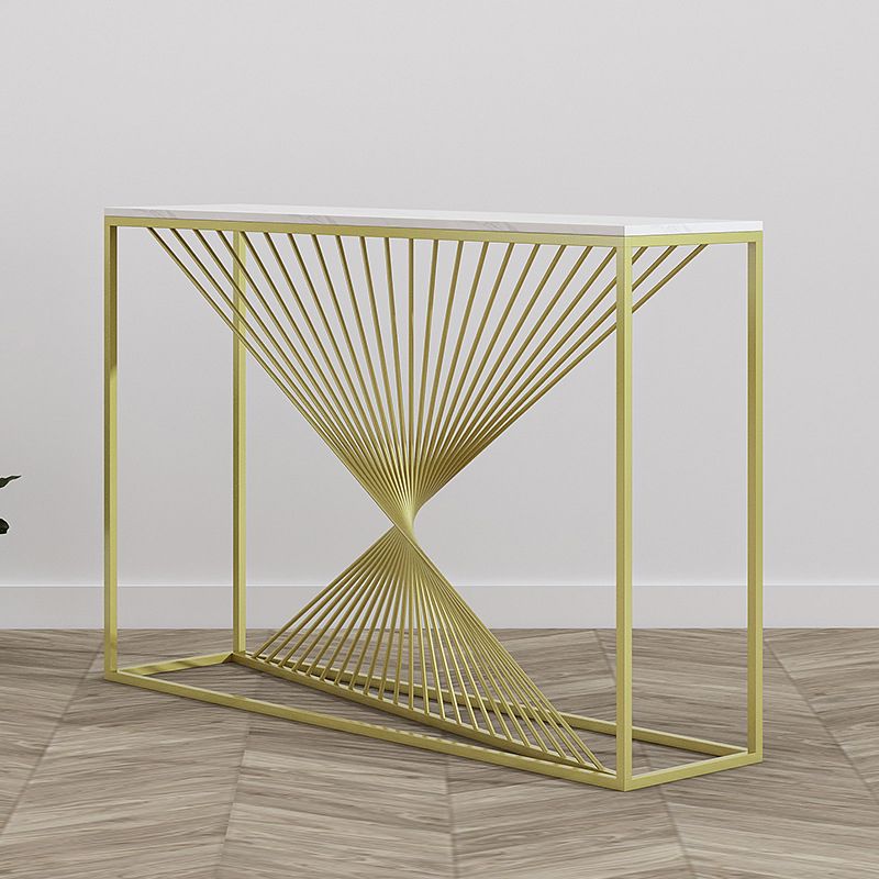 Marble Modern Console Table 11.81-inch Wide Rectangle Accent Table Clearhalo 'Console Tables' 'console_tables' 'Entry & Mudroom Furniture' 'furn' 'furn_console_tables' 'Furniture' 1200x1200_2e28f2c5-88b2-4fbb-b4b8-3efa160e2ab5