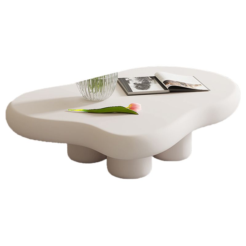 Artificial Wood Coffee or End Table Contemporary 4 Legs Coffee Table in Beige Clearhalo 'Coffee & Accent Tables' 'Coffee Tables' 'coffee_tables' 'furn' 'furn_coffee_tables' 'Furniture' 'Living Room Furniture' 1200x1200_2e29867c-d2f1-4e95-a814-dc82f270979a