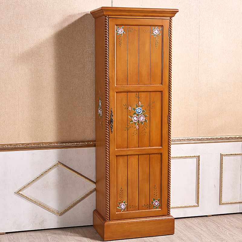 Coastal Cabinet with Hinged Door Wood Matte Finish Storage Cabinet Clearhalo 'Armoires & Wardrobes' 'armoires_wardrobes' 'Bedroom Furniture' 'furn' 'furn_armoires_wardrobes' 'Furniture' 1200x1200_2e2de1d7-e683-4ac7-afdb-b872b06a43db