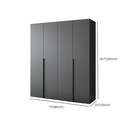 Moderne houten garderobe kast slaapkamer zachte deuren close deuren araRoire