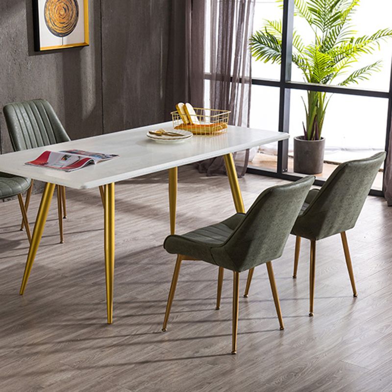 Nordic Metal Dining Room Armless Chairs Upholstered Dining Side Chair for Restaurant Clearhalo ' kitchen&dining_furn' 'Dining Chairs' 'Dining Tables & Seating' 'dining_chair' 'furn' 'furn_dining_chair' 'Furniture' 'furniture_dining_chair' 'Kitchen & Dining Furniture' 'kitchen' 1200x1200_2e3512a2-d289-485a-b034-37e649e724e4