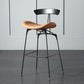 Industrial Footrest Low Back Barstool Matte Finish Leather Milk Tea Shop Stool Clearhalo 'Bar Furniture' 'Bar Stools' 'bar_stools' 'furn' 'furn_bar_stools' 'Furniture' 'furniture_bar_stools' 'Kitchen & Dining Furniture' 1200x1200_2e3598f4-214f-4656-aba0-e0a59aa9461e