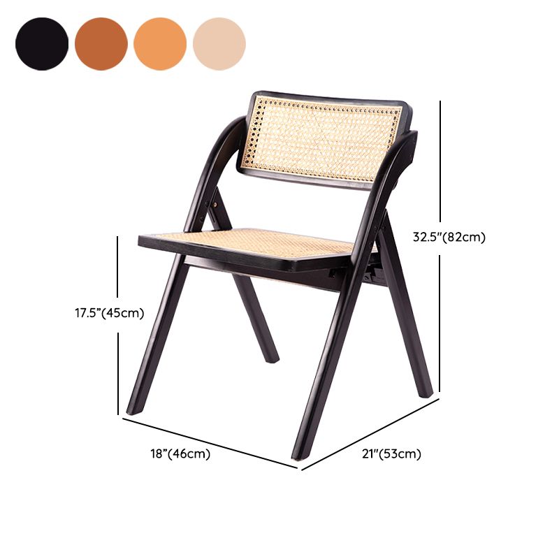 Moderne stijl vouwen eetstoel houten open achterkant stoel voor woonkamer