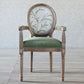 Country Style Dining Arm Chair King Louis Back Side Chair with 4 Wood Legs for Home Use Clearhalo ' kitchen&dining_furn' 'Dining Chairs' 'Dining Tables & Seating' 'dining_chair' 'furn' 'furn_dining_chair' 'Furniture' 'furniture_dining_chair' 'Kitchen & Dining Furniture' 'kitchen' 1200x1200_2e3787f7-496f-4e59-9696-7511e7e65a64