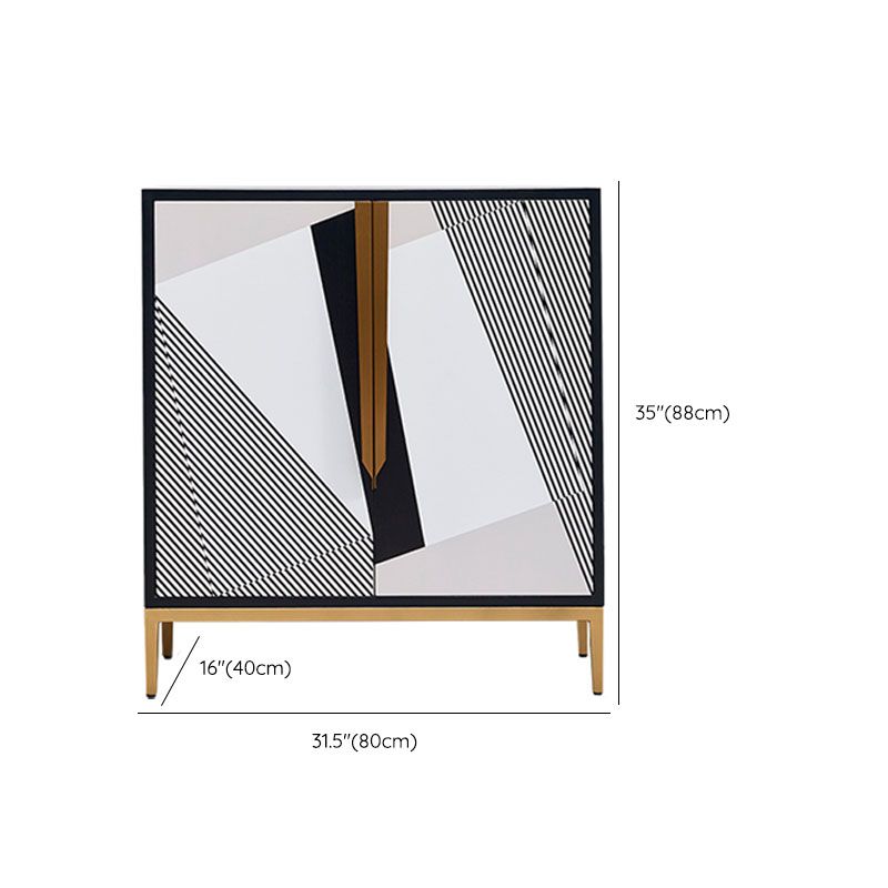 Mobili moderni buffet sideboard ingegnerizzato in legno da pranzo largo 15,7 pollici