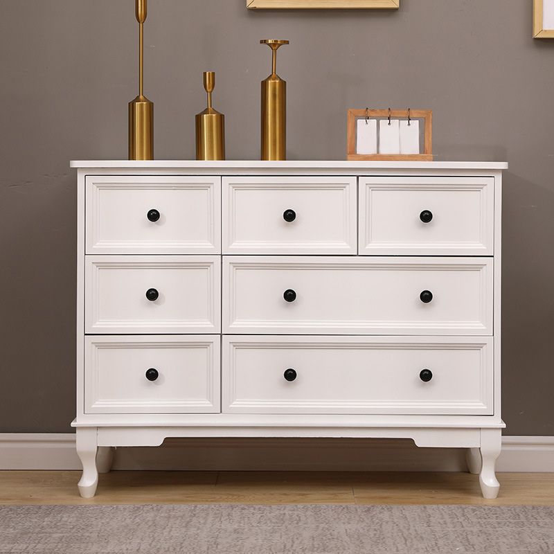 Mobile moderno accento con cassetti e cabine per le gambe cabriole in legno