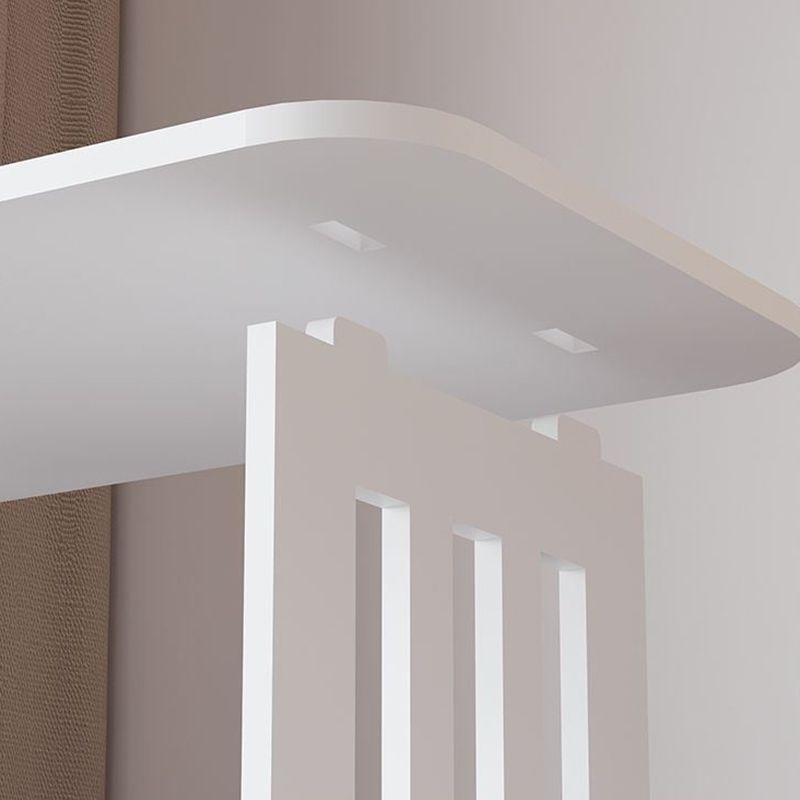 Moderne Nachahmung Holz Nachttisch Offener Speicher weißes Regal enthalten Nachttisch