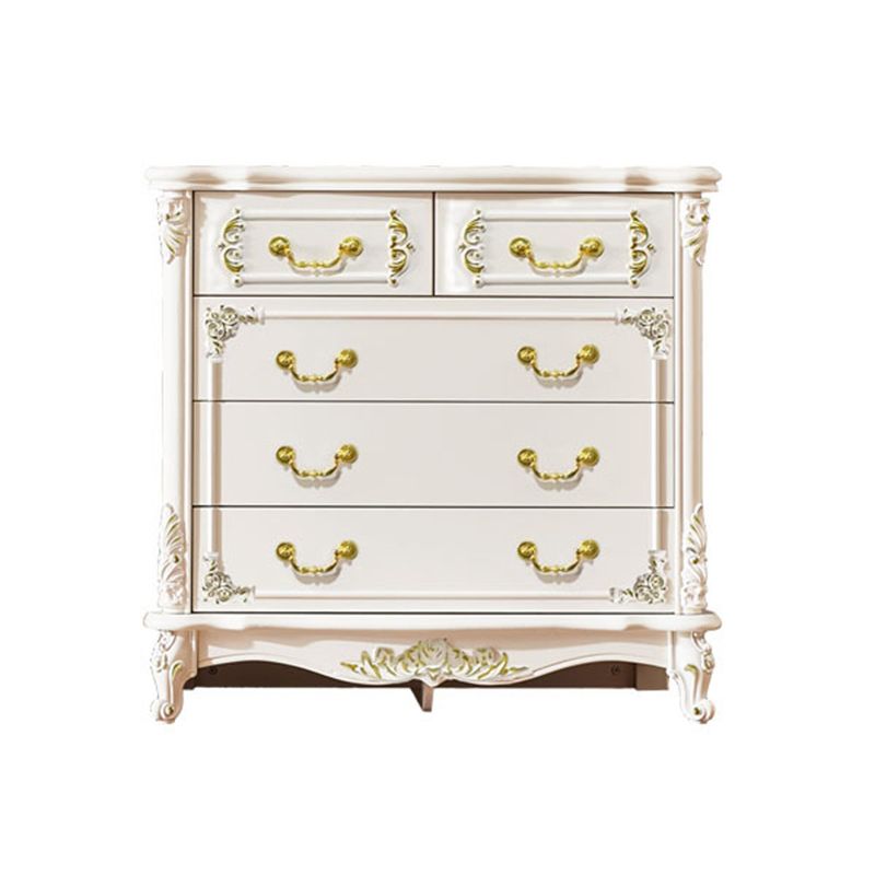 17.71" Wide Accent Chest White Rectangle Standard Chest with Drawers